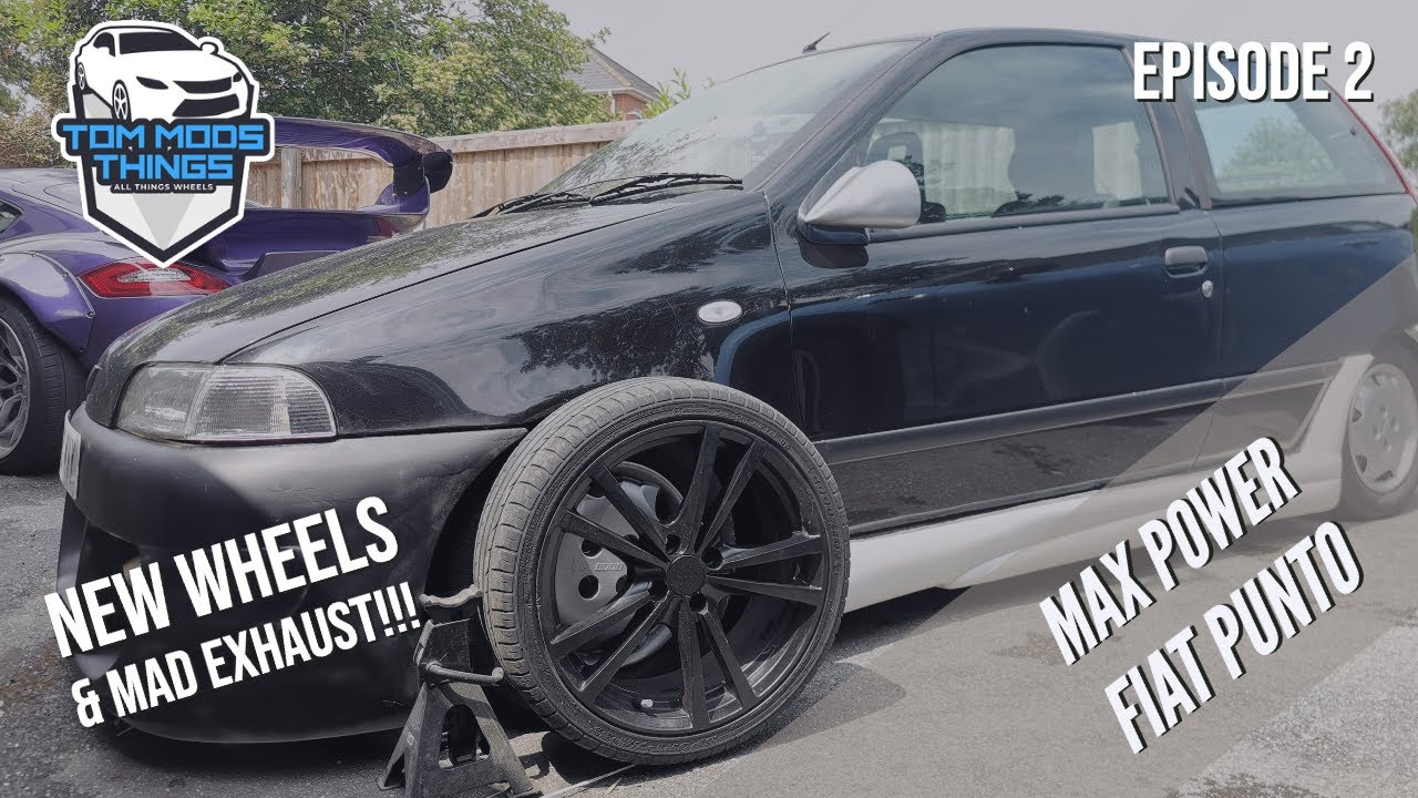Wheels & Mad Exhaust for the Max Power mk1 Fiat Punto