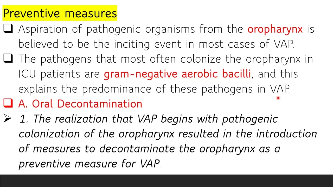Ventilator Associated Pneumonia VAP