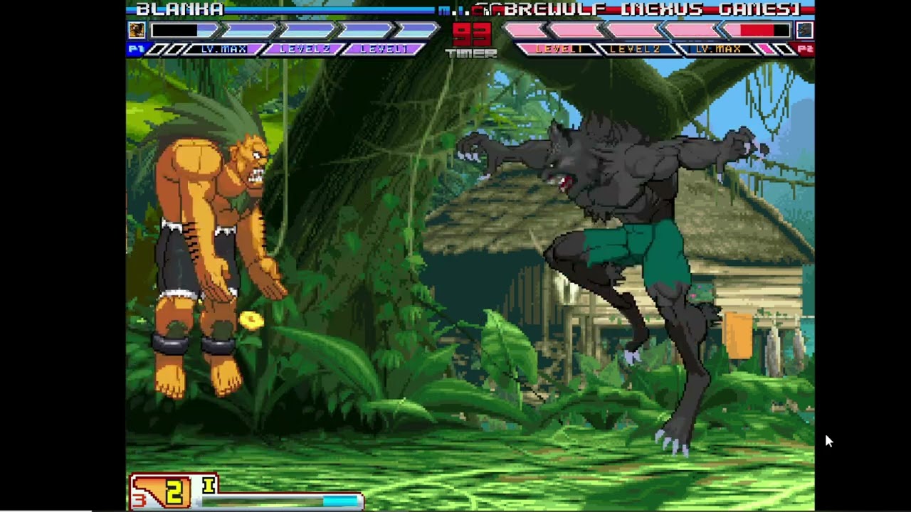 Karane MUGEN Battle #268: Blanka vs Sabrewulf