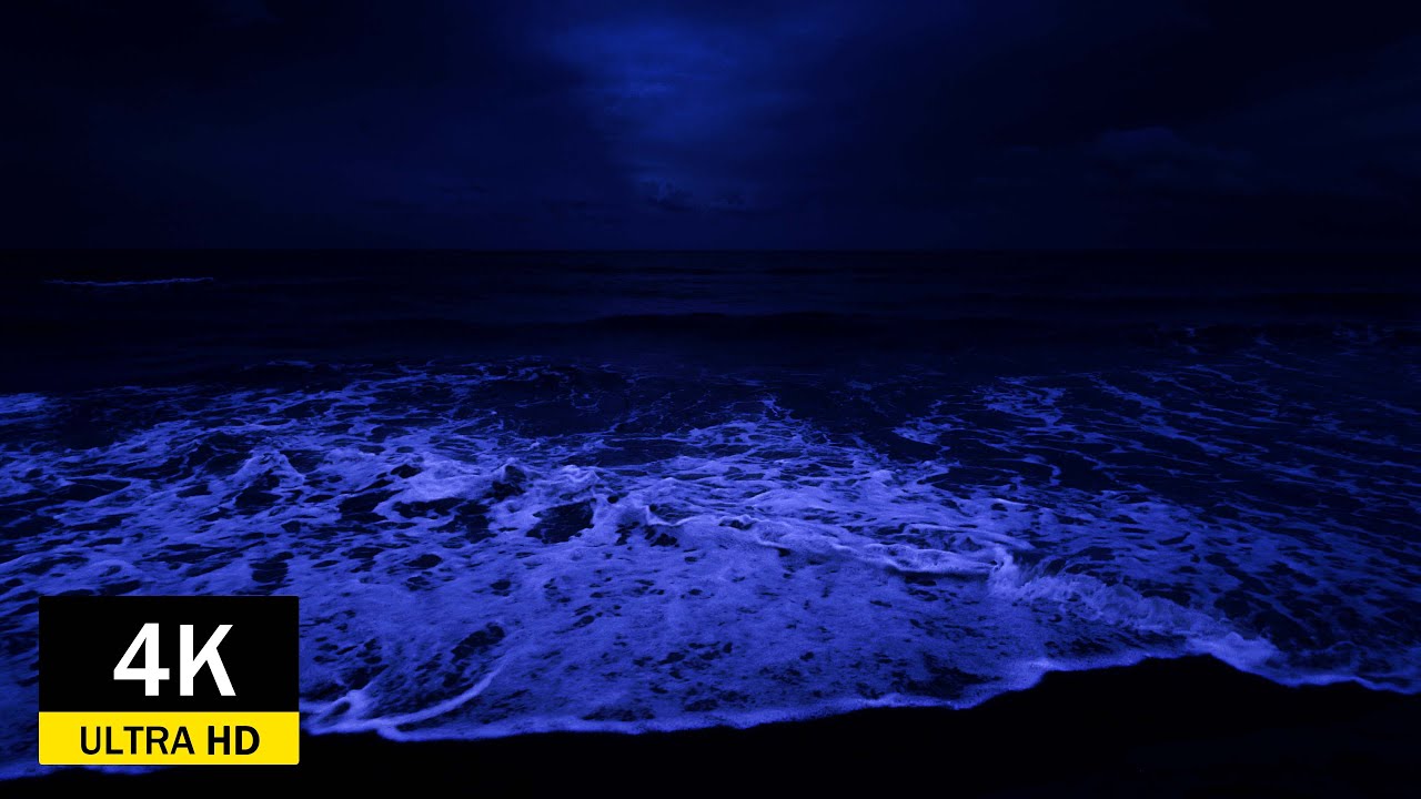 Deep Sleep With White Noise Sounds, Ocean Waves Whispering ASMR For Relaxing - 4K Video