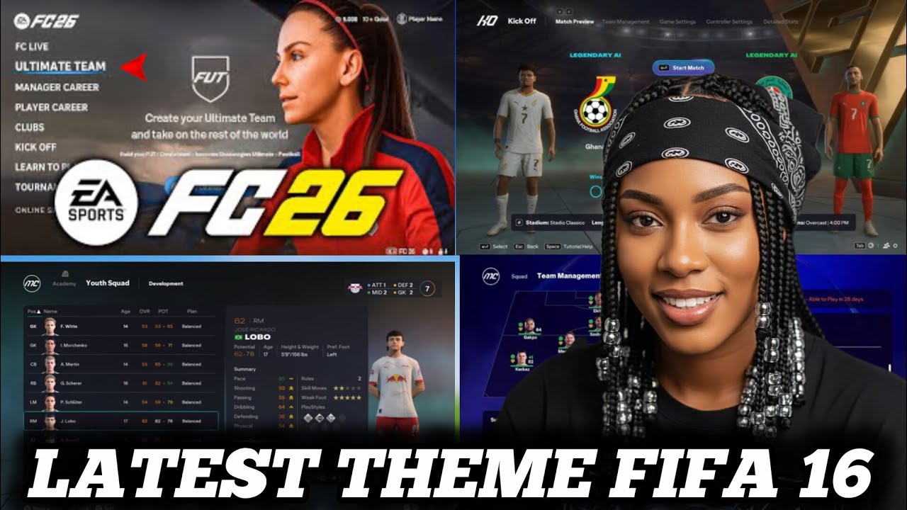 FIFA 16 MOD FC26 ( FULL CAREER MODE, UCL WITH GROUP STAGE, OFFICIAL RELEASE)
