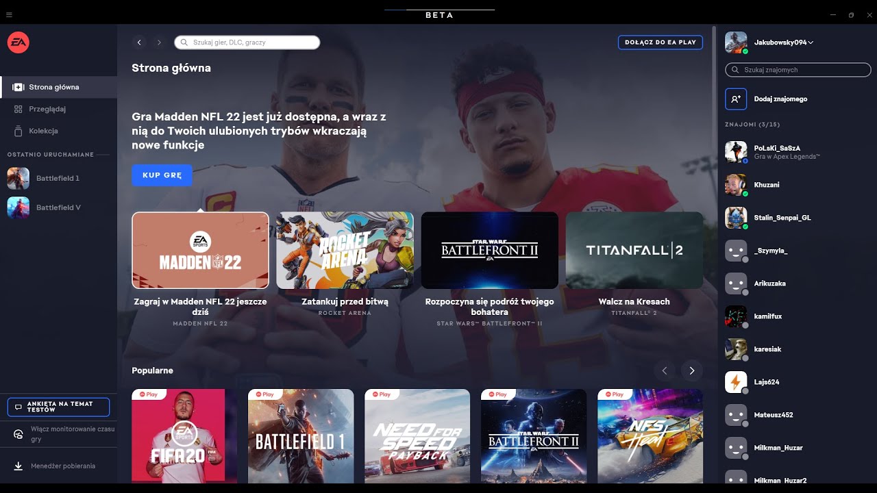 Prezentacja następcy Origin czyli EA App | Przegląd aplikacji