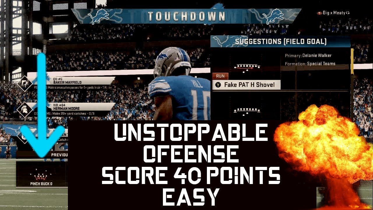 GREATEST OFFENSE IN MADDEN 20- SCORE 40 POINTS EVERY GAME!!! EASY WINS
