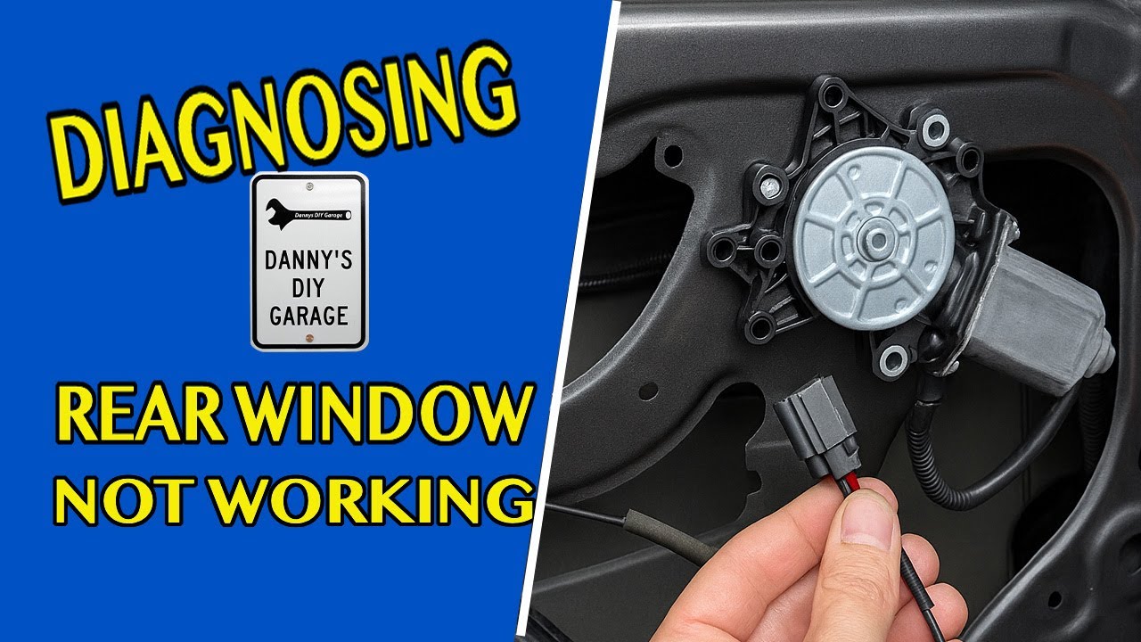 Power Window Won't Go Up? (REAR Window) Diagnose Any Power Window Failure at Master Switch Testing.