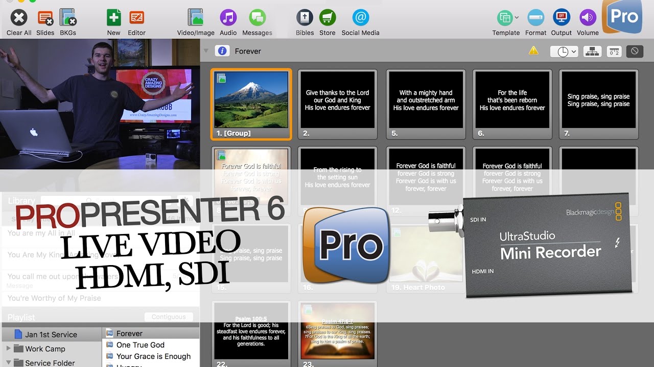 Live Video Feed/Capture in ProPresenter 6