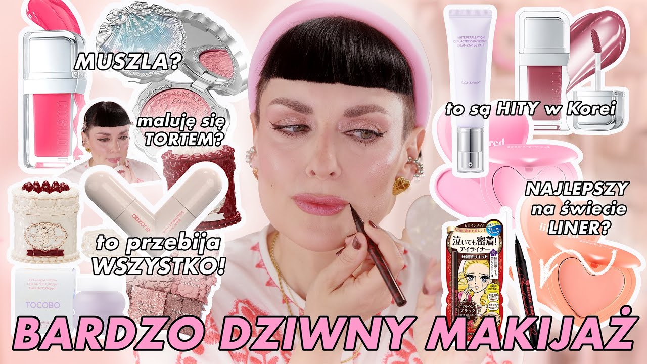 LETNI MAKIJAŻ - MALUJĘ SIĘ TORTEM 🎂 ORAZ DZIWADEŁKIEM Z TIK TOKA?! 🍓SUPER NOWOŚCI Z AZJI 🎁