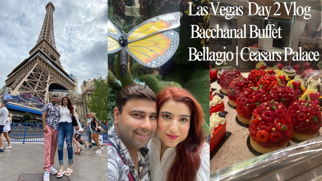 Las Vegas Day 2 Vlog | Bacchanal Buffet | Bellagio Gardens