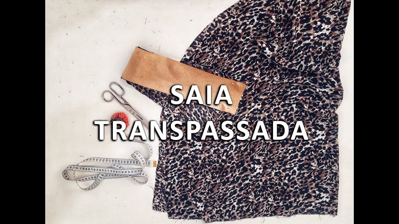 Saia transpassada com apenas duas medidas