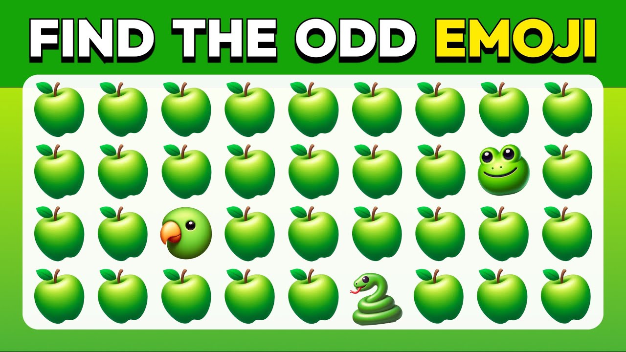 Find the ODD One Out - Nature Edition 🍏🐼🦖 | Easy, Medium, Hard | Ultimate Emoji Quiz