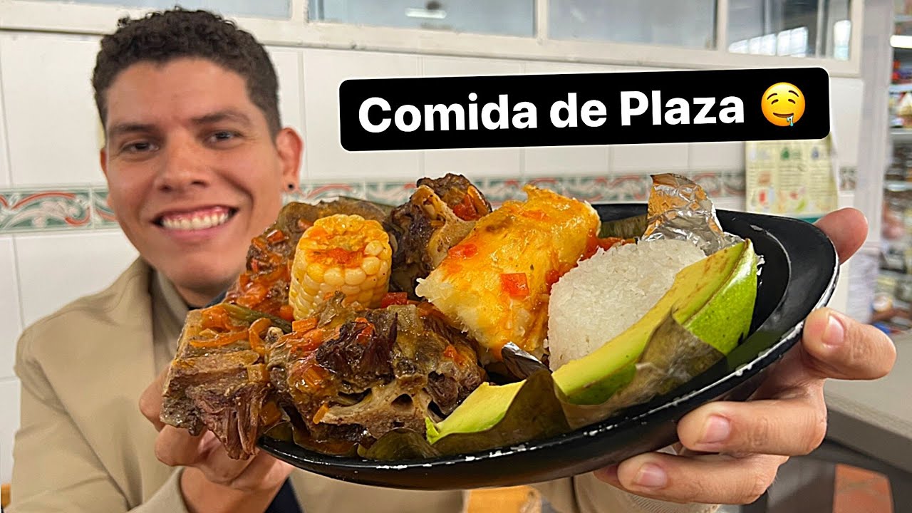Probamos Guiso de cola y Bandeja Paisa de 3 Pisos en la Plaza la PERSEVERANCIA de BOGOTÁ