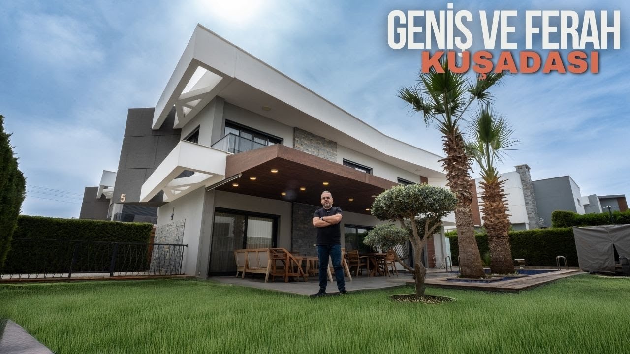 Kuşadası Değirmendere'de 500 m2 Arsa İçerisinde AVM ve Denize Yakın Satılık Villa #200