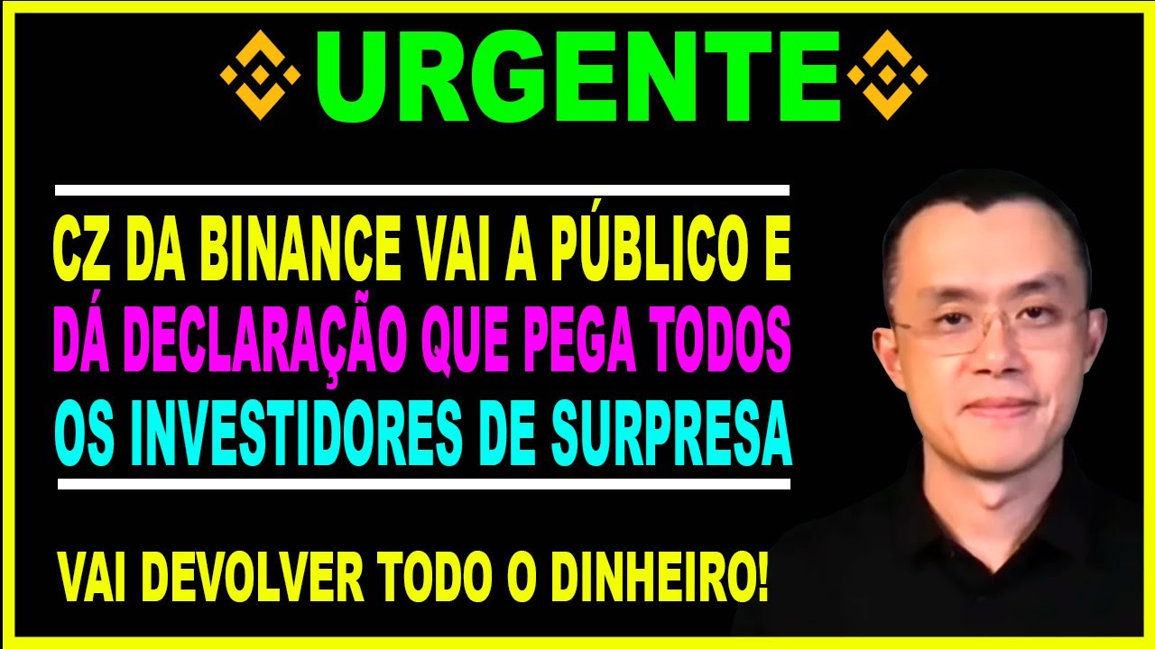 CZ DA BINANCE PEGA OS INVESTIDORES DE CRIPTOMOEDAS DE SURPRESA E FAZ IMPORTANTE AN&Uacute;NCIO!