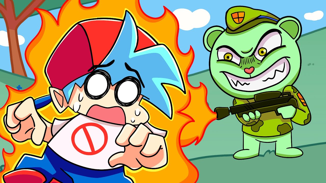 BOYFRIEND vs. FLIPPY?! Friday Night Funkin' Logic | Cartoon Animation