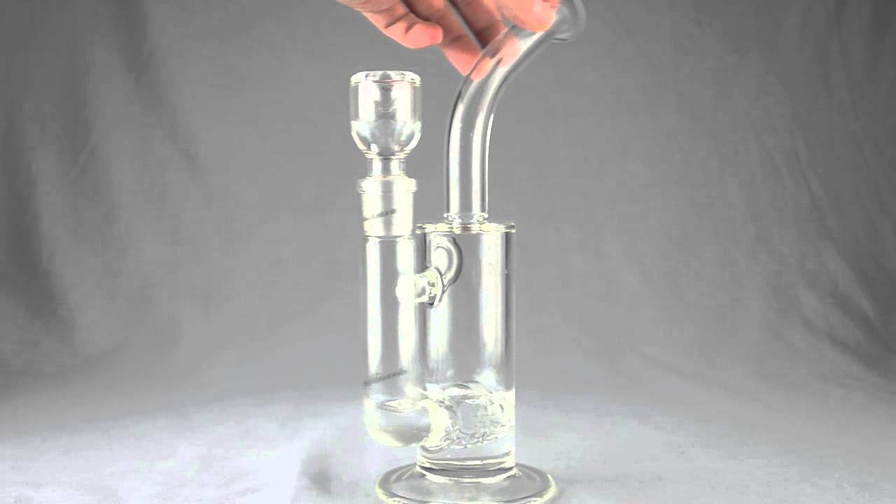 CUSTOM CREATIONS - Double Side Circ Perc w 18mm Female Joint- 50mm - TheDabLab.com