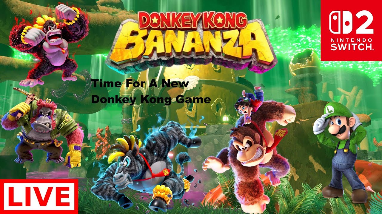 Donkey Kong Bananza Live Stream Playthrough Part 4 Snake Bananza & To The Planet Core For The Wish