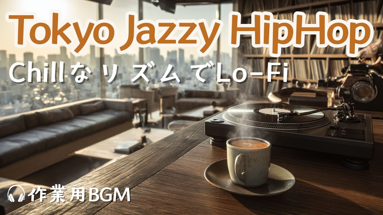 【JazzyHipHop】都会を彩るチルなリズム🌃｜何も考えず、音と香りに身を委ねる今日に｜歌あり日本語