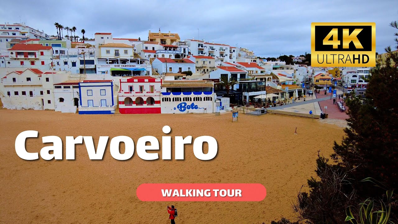 Carvoeiro, Algarve 🇵🇹 – Febuary 2023 – Walking Tour 4K