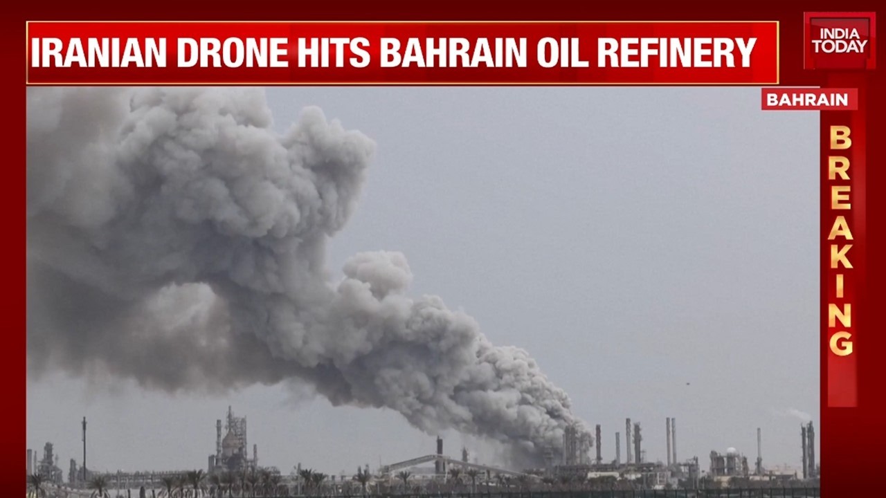 Iranian Drone Strikes Bahrain's Bapco Refinery; Oil Prices Cross $107 Per Barrel