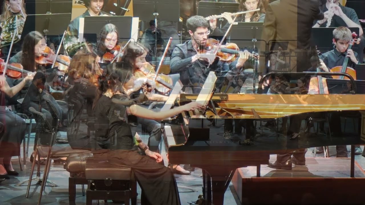 CONCERT PIANO i ORQUESTRA núm  1 BEETHOVEN Orquestra del Conservatori Prof de Menorca i Teresa Yuhua
