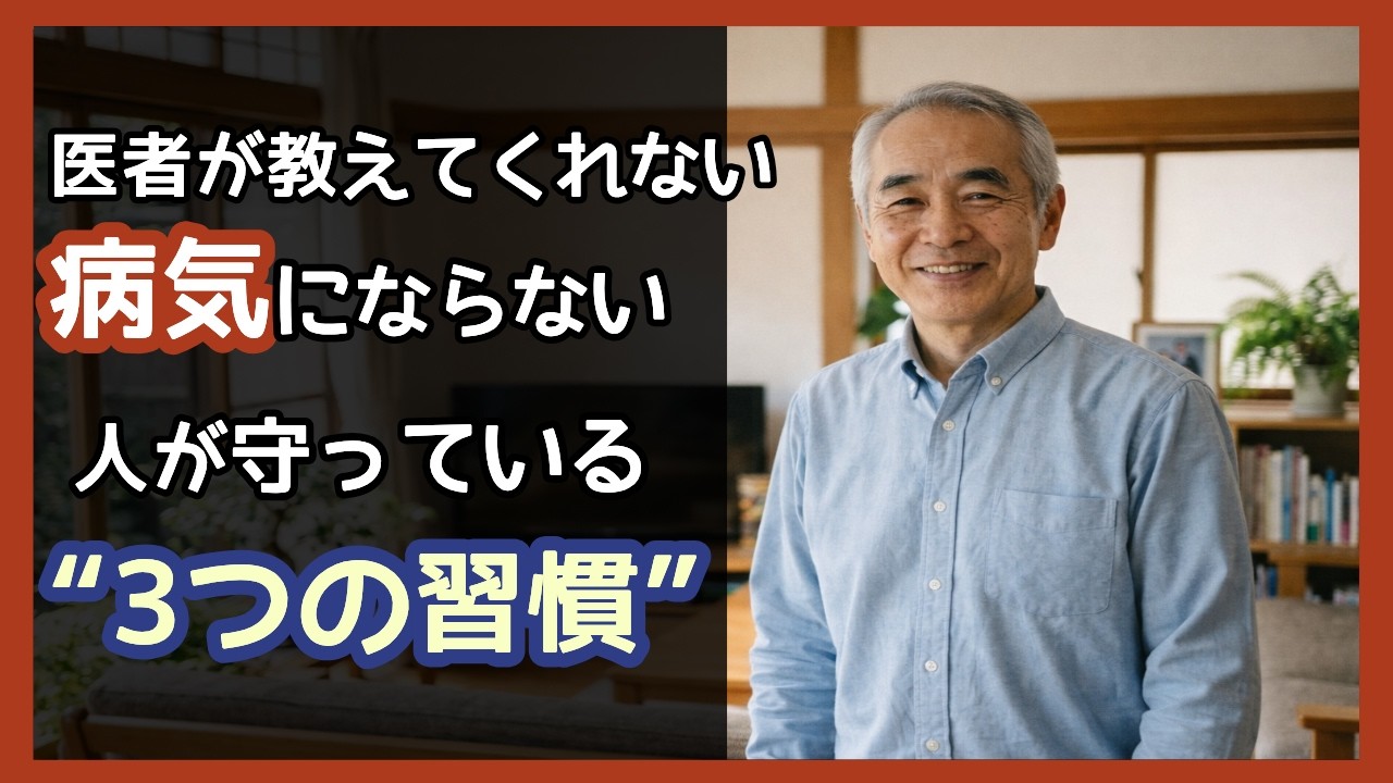 病気にならずに、ずっと元気でいるための“3つの習慣” #シニア健康#健康習慣#病気予防#健康寿命#習慣