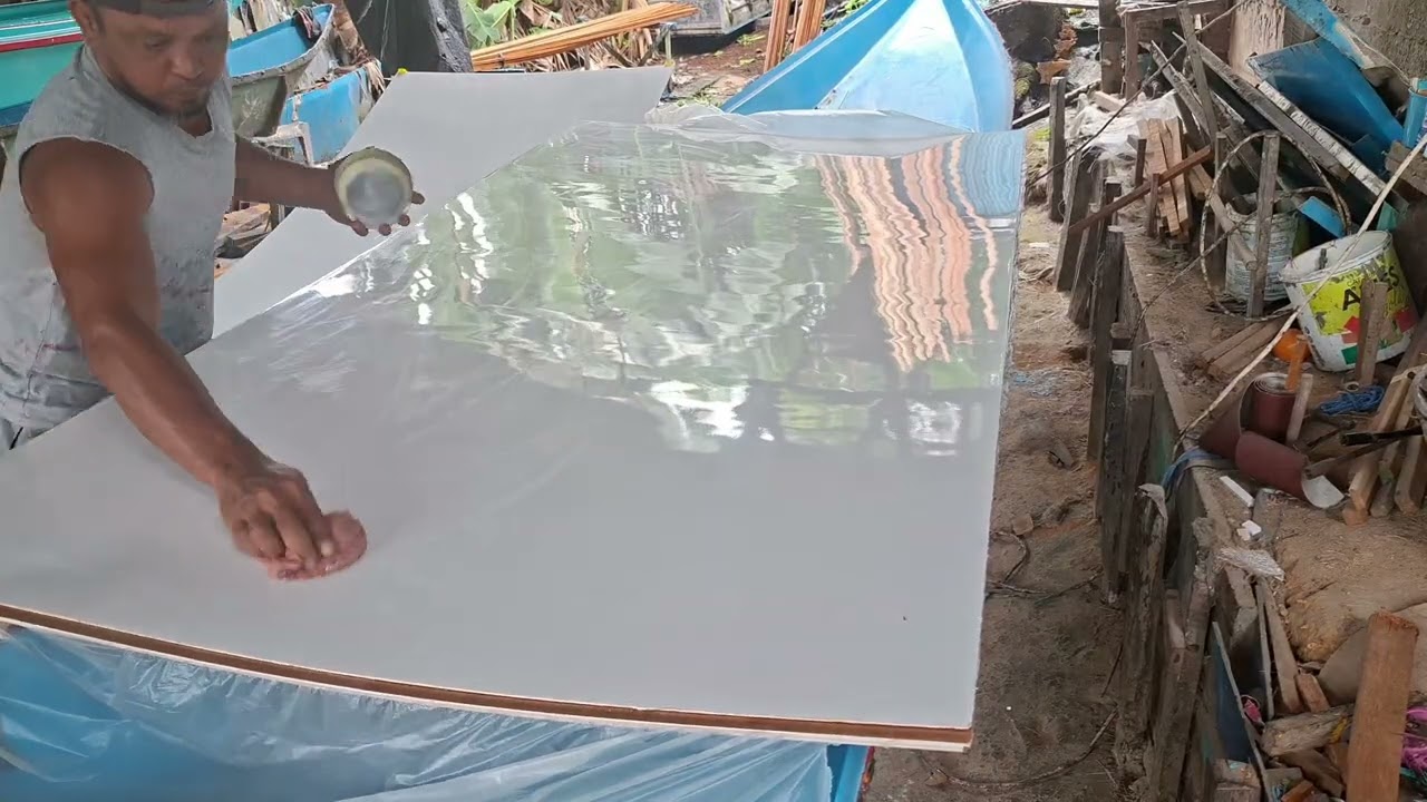(Part 1)Cara buat rangka cetakan dengan bahan² nya untuk mall perahu fiber permanen#fiberglass 