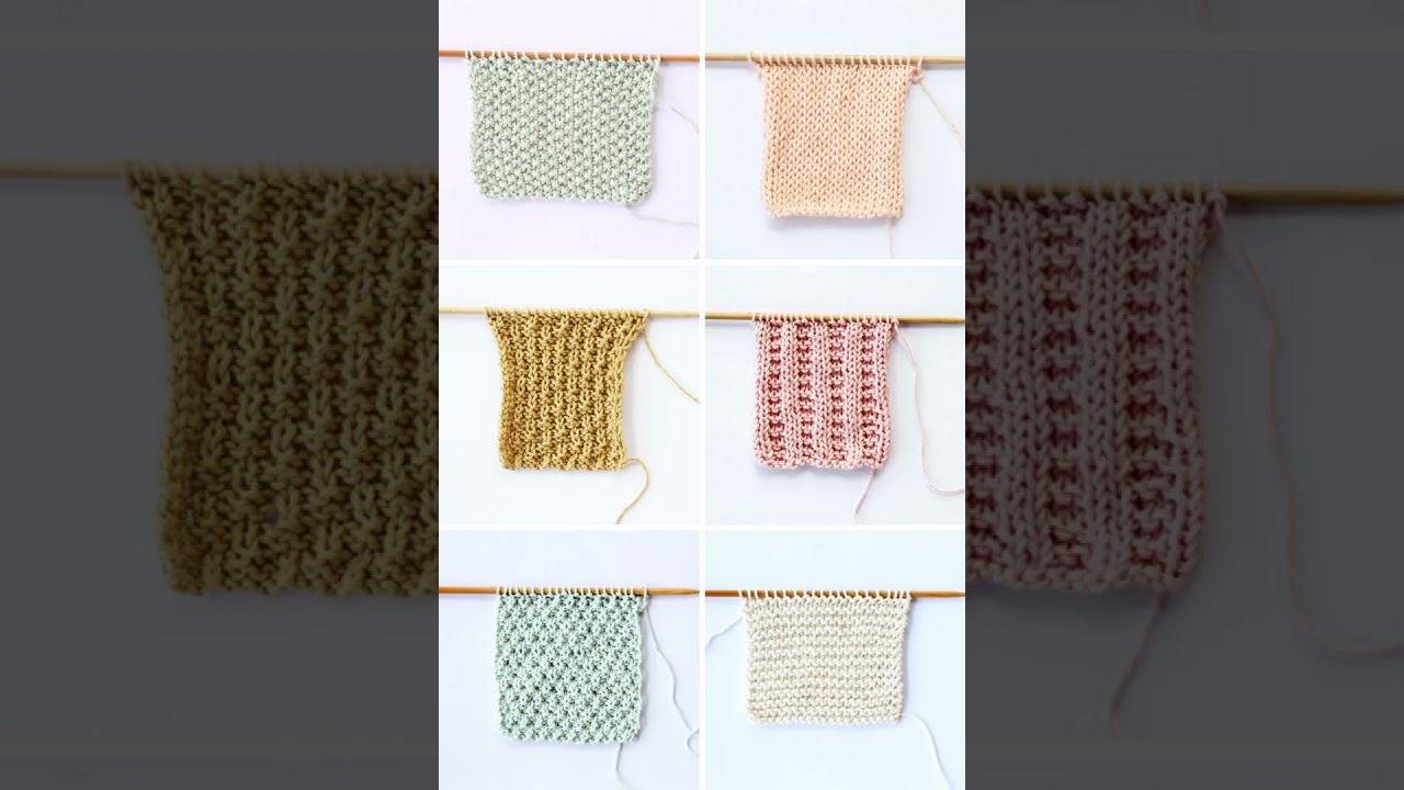12 Simple Knitting Stitches For Beginners