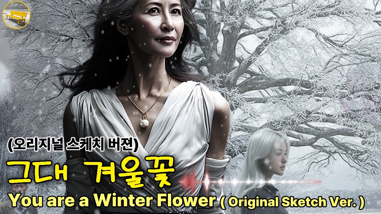 [♬M/V 미공개곡. 그대 겨울꽃(Original Sketch)♬]  (여성보컬) 울지마 내사랑아 그대 머린 은발이요. | 노란벤치뮤직