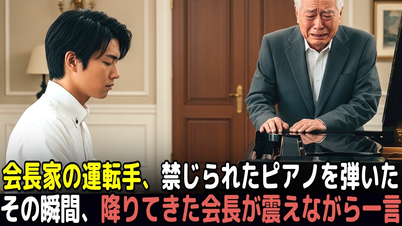 ３０年封印されたピアノ。運転手が弾いた瞬間、厳格な会長が震えた理由…認知症の妻が涙した衝撃の結末【朗読／大富豪／泣ける話／老後】