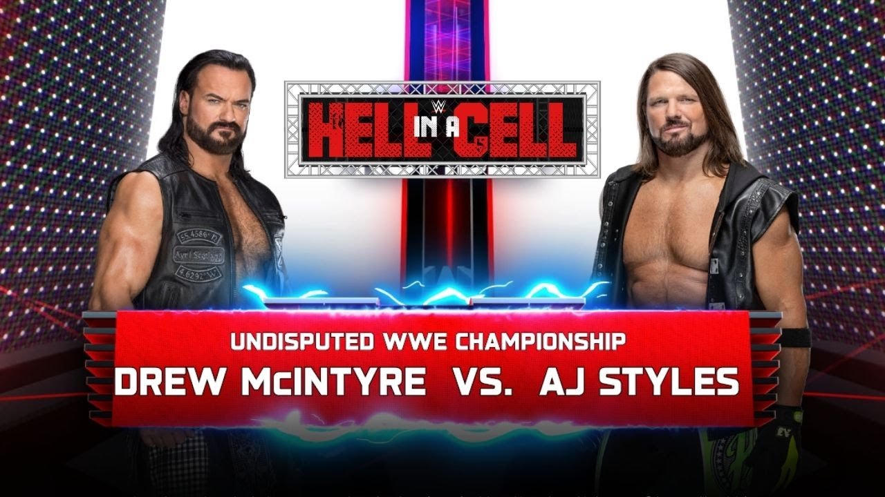 WWE 2K25 AJ Styles vs. Drew McIntyre - Hell In A Cell Match | WWE Championship