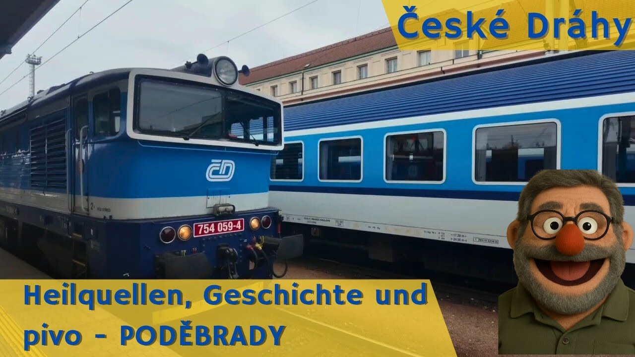 Mit České dráhy zum Kurort Poděbrady – Heilquellen, Geschichte & pivo!