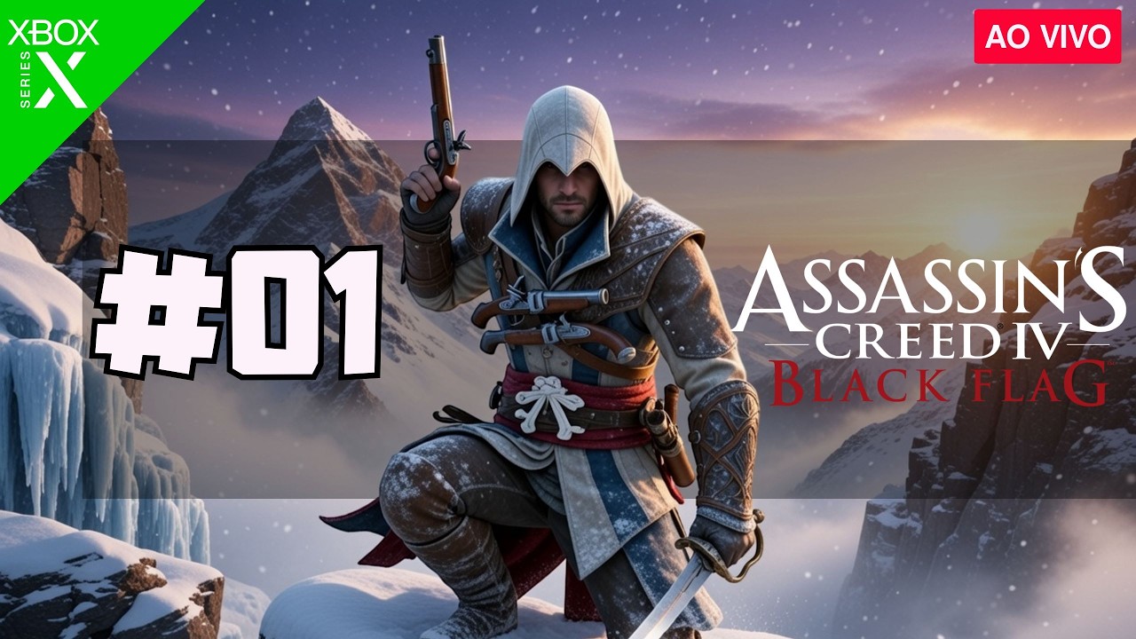 🔴 AO VIVO | Assassin's Creed Black Flag - INICIEI HOJE! Curte e Entra na Live! 🏴‍☠️ ( PATE - 01 )