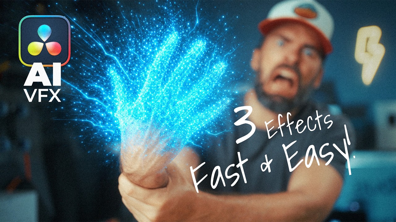 It's Getting RIDICULOUSLY EASY!! 3 AI VFX in DaVinci Resolve 21