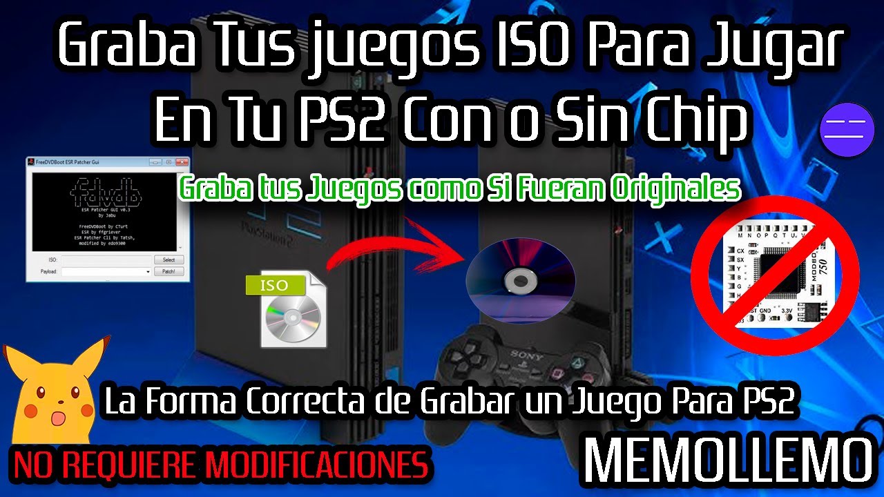 Grabar ISO en DVD para PS2 Sin Chip | FDVDB Patch la Forma Correcta de grabar un DVD |