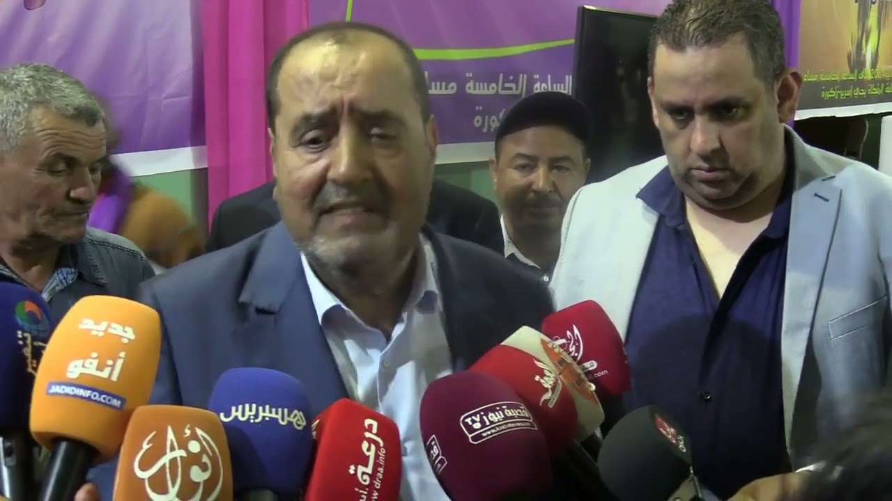 تصريح لشكر عقب حضورة اشغال المؤتمر الرابع لحزبه بزاكورة