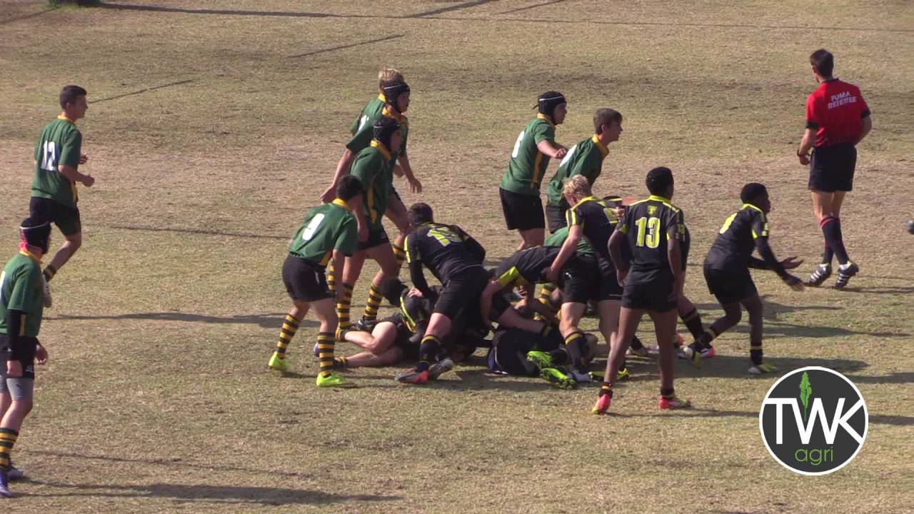 School Rugby Action - u/16 Standerton vs Lydenburg 04-06-16
