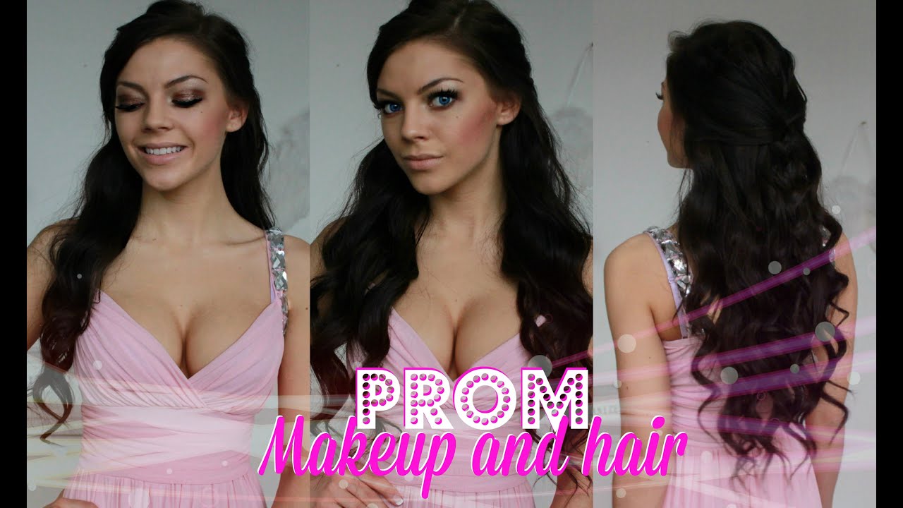 Juleball, sminke og hårfrisyre // Prom makeup and hair tutorial // www.stina.blogg.no