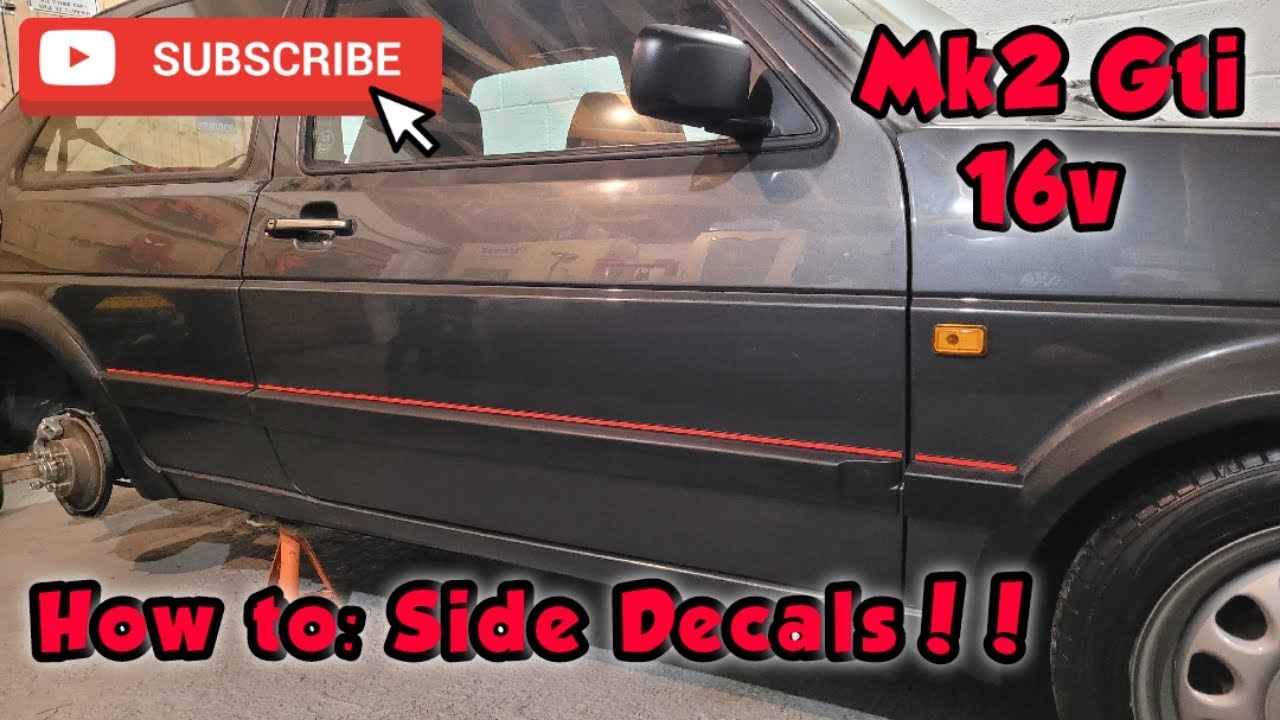 Mk2 Golf Gti 16v - Obsolete Side Decals