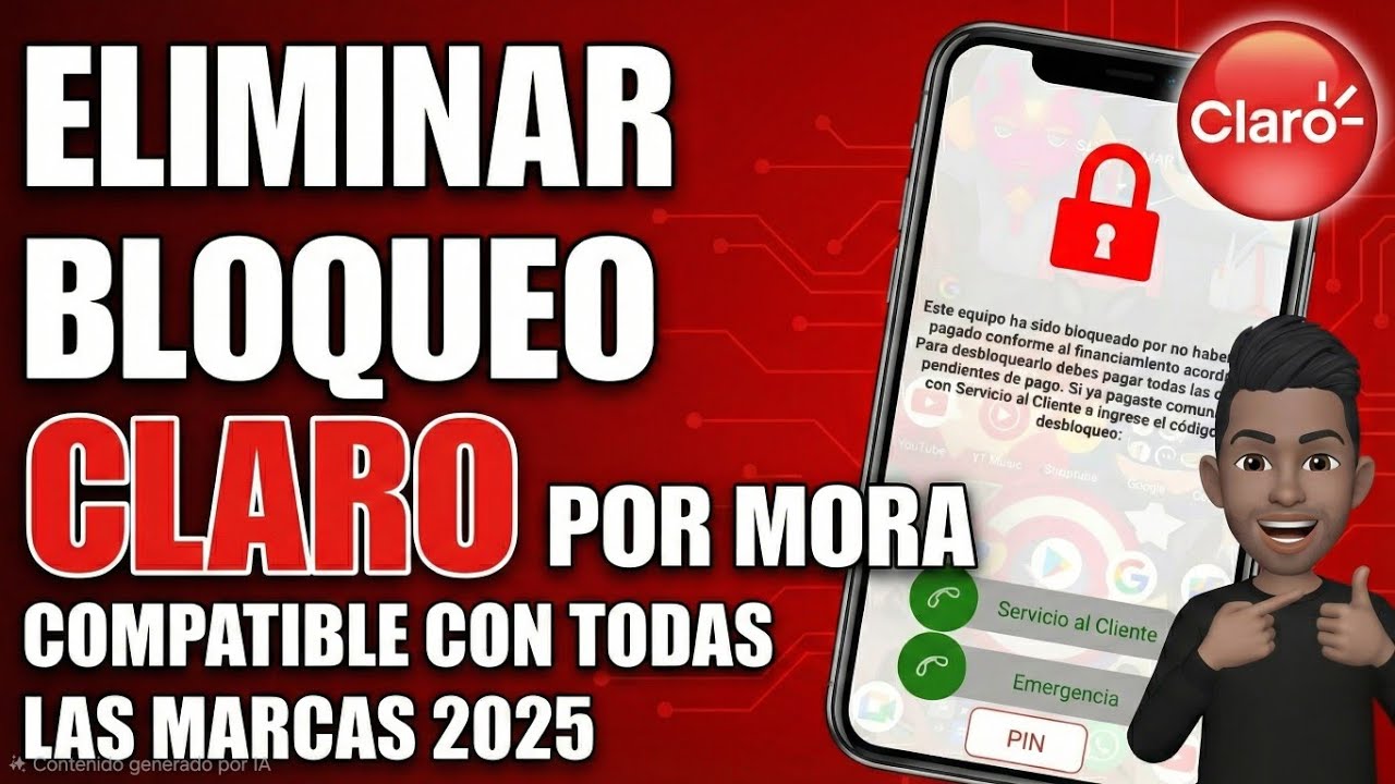 ✅️CÓMO ELIMINAR el BLOQUEO de CLARO por FALTA de 💸 (Mora) 2025 COMPATIBLE con TODAS las Marcas