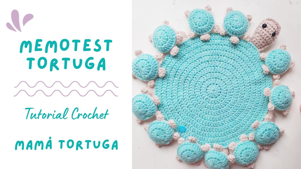 PARTE 1 Tortuga Memotest Juego de Memoria a Crochet Tutorial Paso a Paso