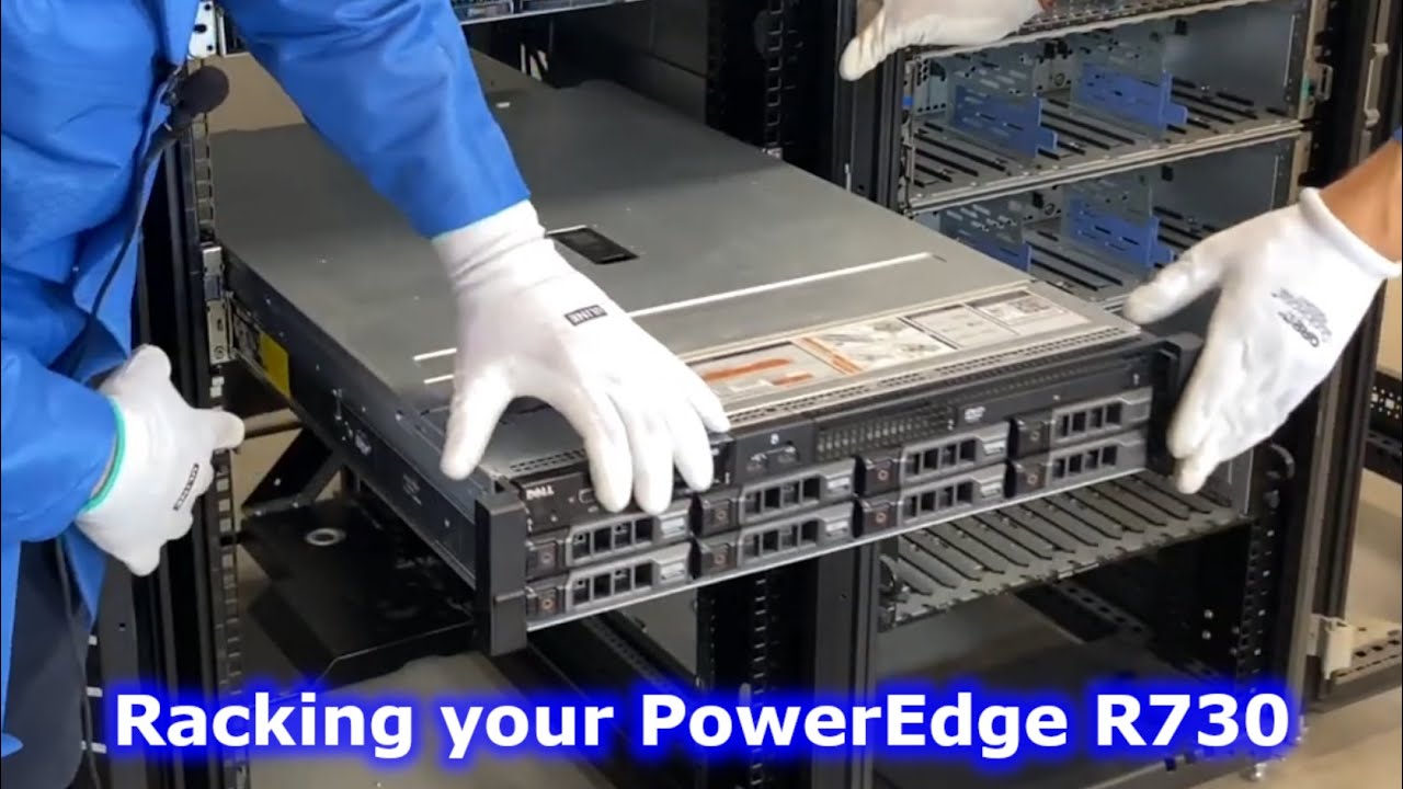 Dell PowerEdge R730 | Как установить сервер в стойку | Стойки для центров обработки данных | Напр...