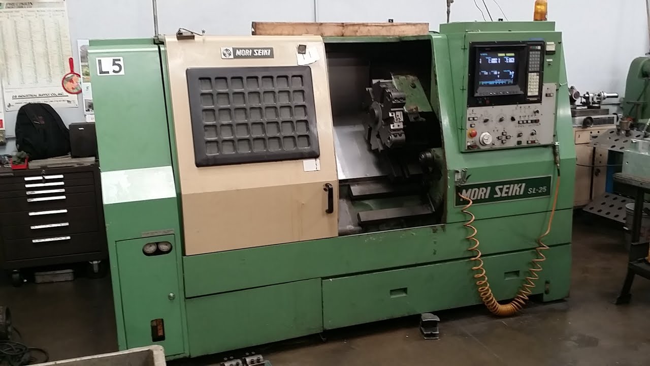 Mori Seiki SL-25A5 CNC Lathe Fanuc 10T Control FAPT 1988