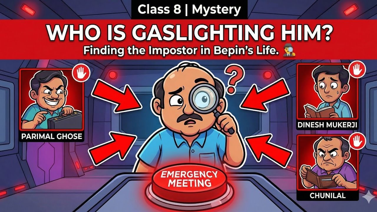 8th- Bepin Choudhury’s Lapse of Memory | Hindi Summary | Honeydew | NCERT | SEA | by Mehul Shastri