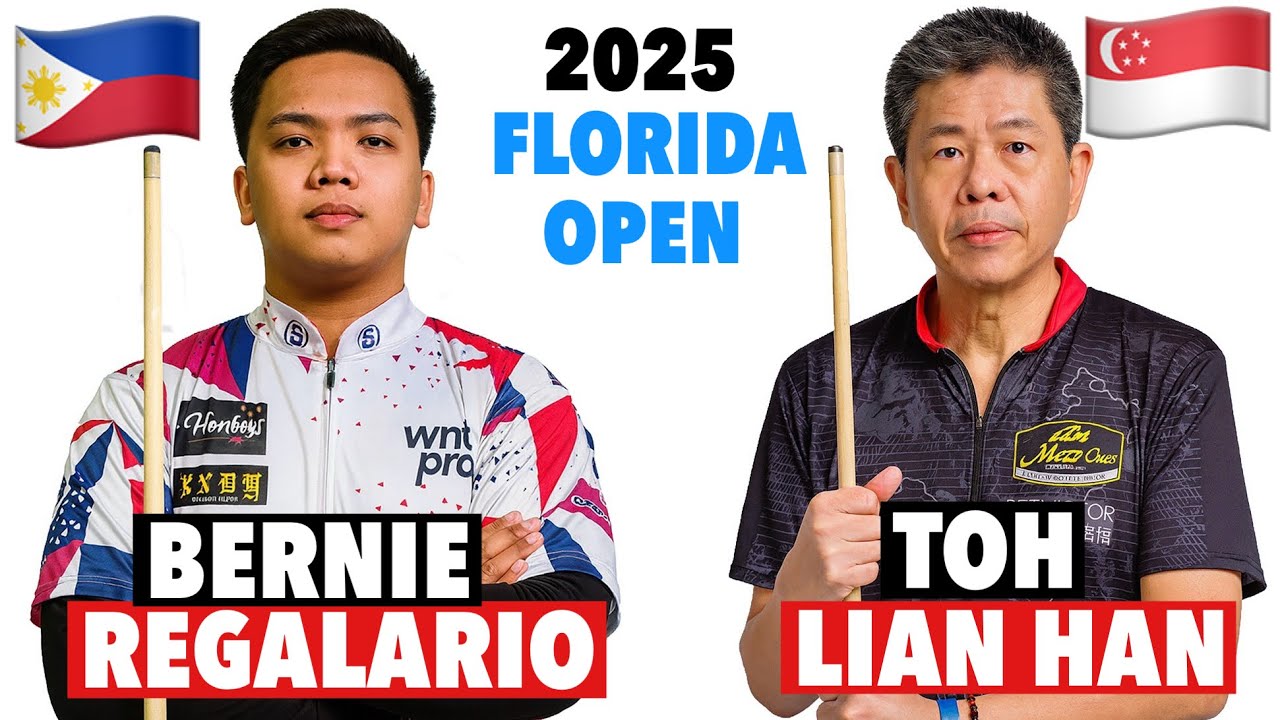 2025 FLORIDA OPEN | FILIPINO PRINCE OF POOL VS THE LEGENDARY PLAYER OF SINGAPORE TOH LIAN HAN