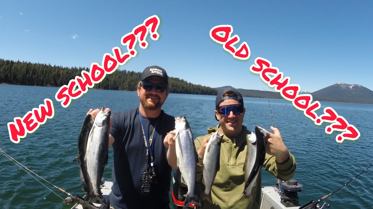 Trolling for Crane Prairie Kokanee with lots of Rainbow trout.