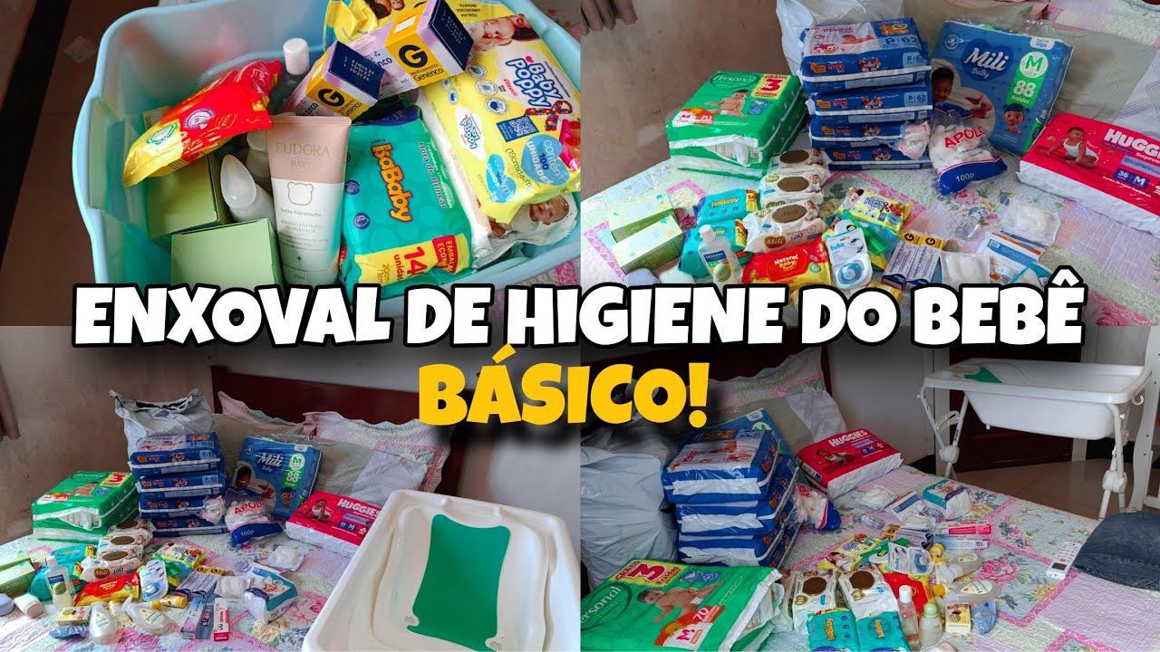 ENXOVAL DE HIGIENE DO BEBÊ|SOMENTE O BÁSICO