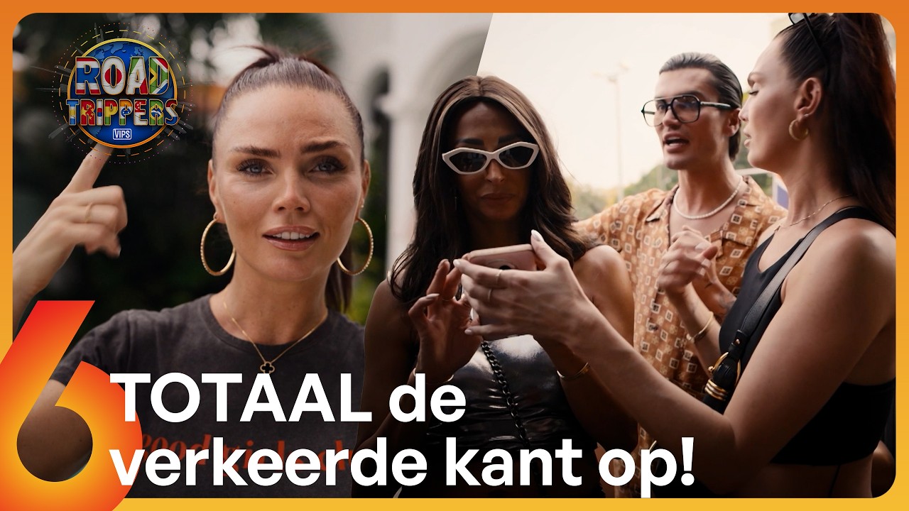 Team GLAMOUR rijdt HELEMAAL verkeerd en verliest KOSTBARE TIJD! 😬 | Roadtrippers VIPS