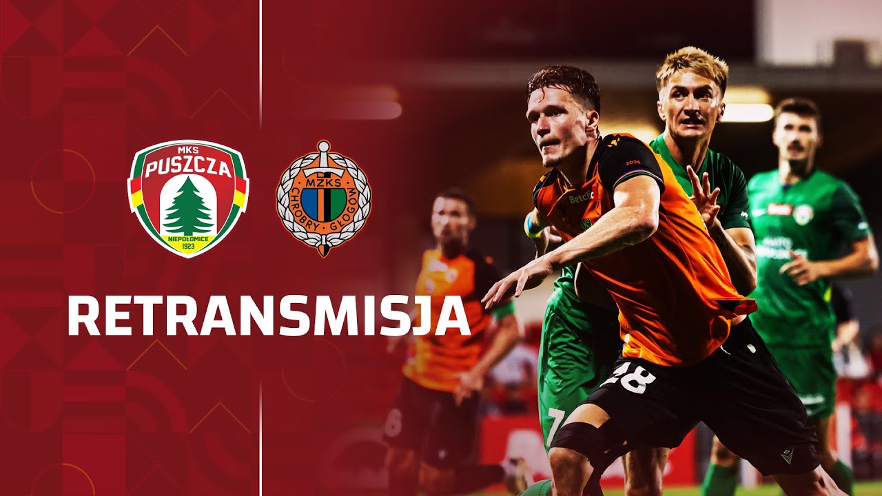 RETRANSMISJA | 8. kolejka Betclic 1 Ligi | Puszcza Niepołomice - Chrobry Głogów (pełny mecz)