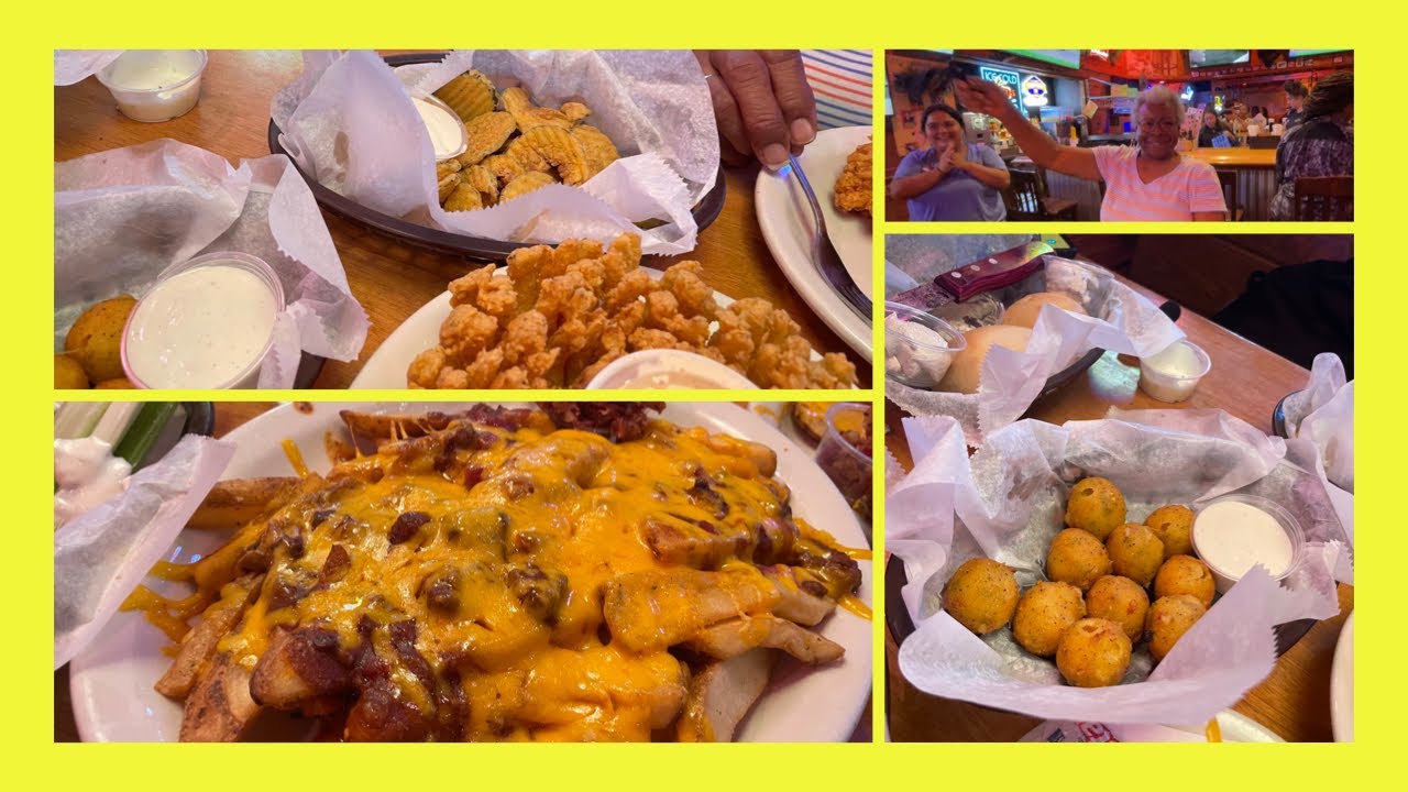MY AUNTS BIRTHDAY PRESENT/EATING EVERY ITEM ON THE TEXAS ROADHOUSE APPETIZER MENU/DID WE FINISH IT?