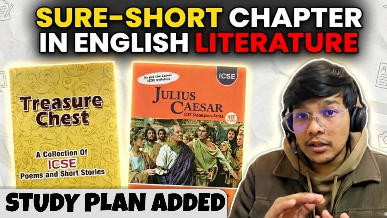 ICSE Class 10 | English Paper 2 (2026)🔥| Sure Questions (Julius Caesar, Poems & Prose ) + Study Plan