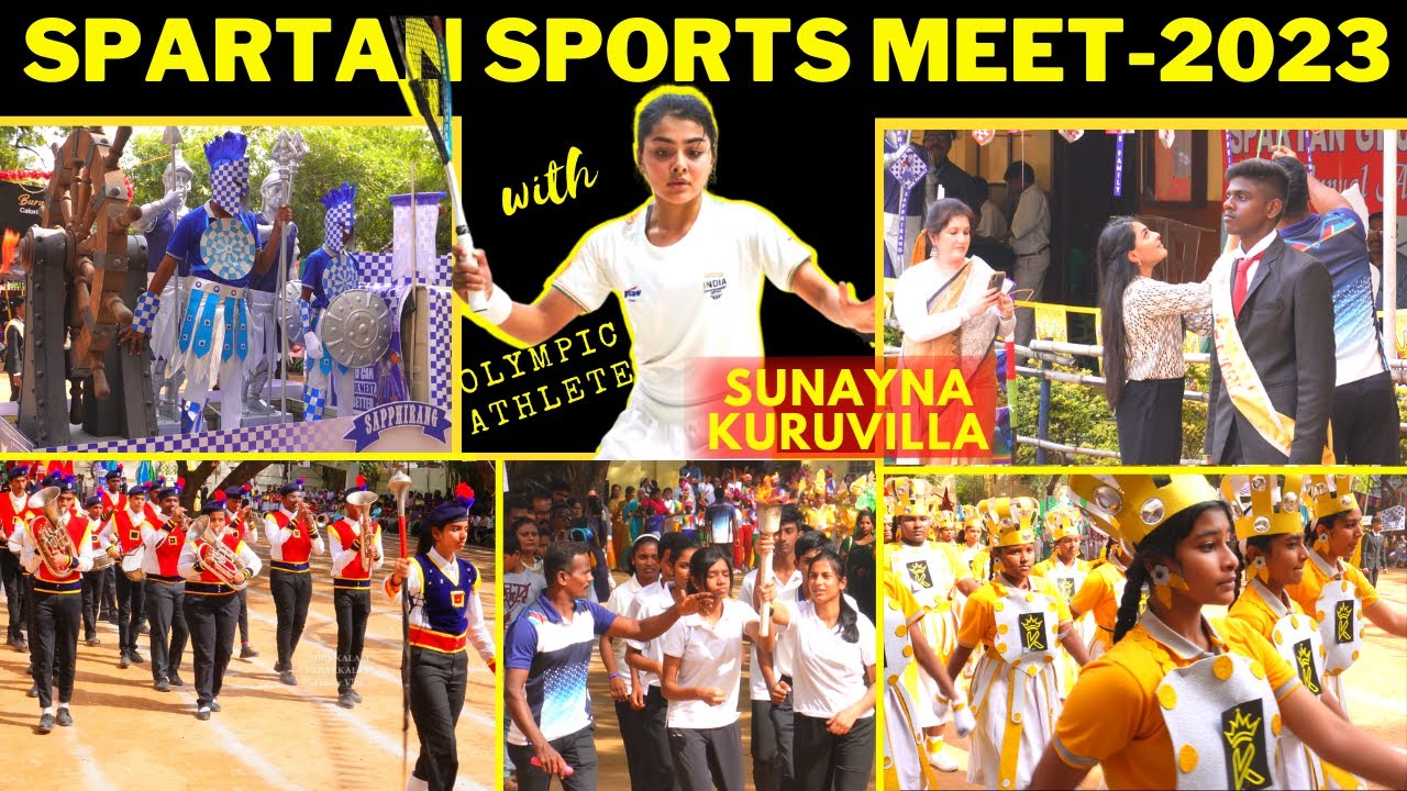Grand Annual Sports Meet  2023 of Spartan School | Chief guest Sunayna Kuruvilla #school #sportsday